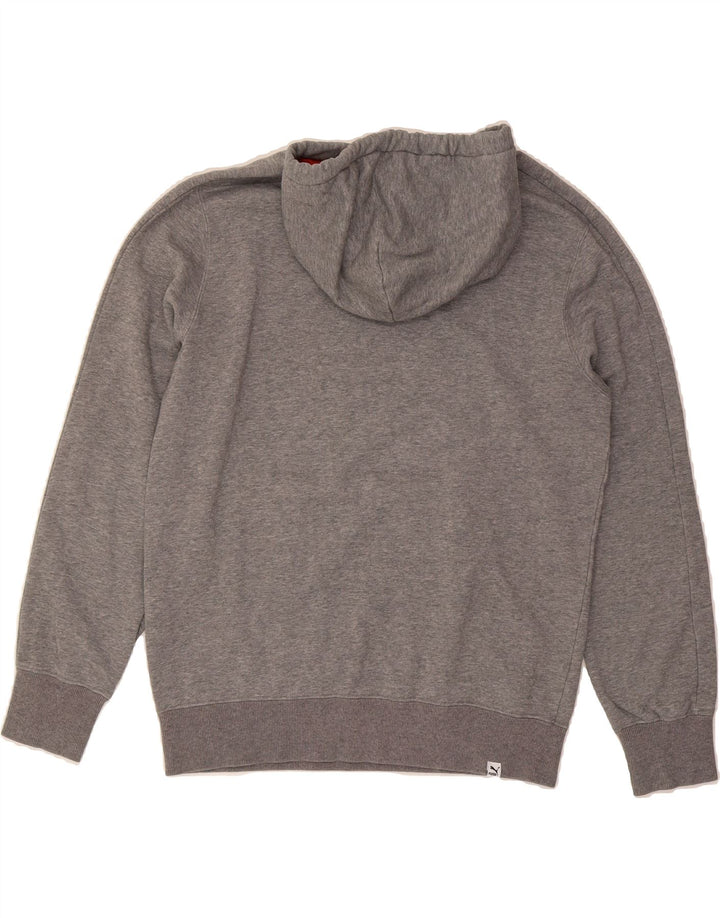 PUMA Mens Germany Graphic Hoodie Jumper Medium Grey Cotton Vintage Puma and Second-Hand Puma from Messina Hembry 