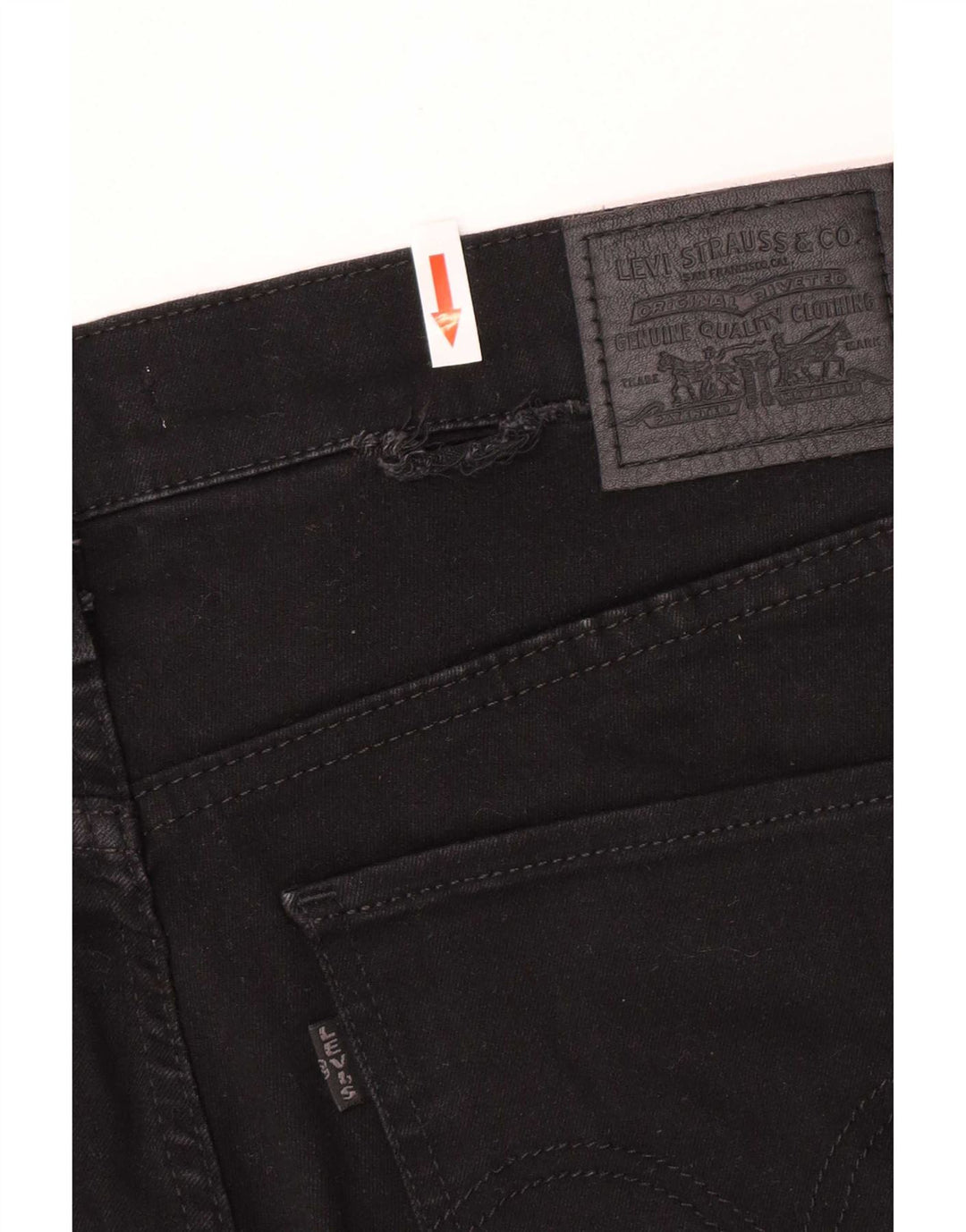 Jeans jegging feminino Levi's W32 L32 algodão preto