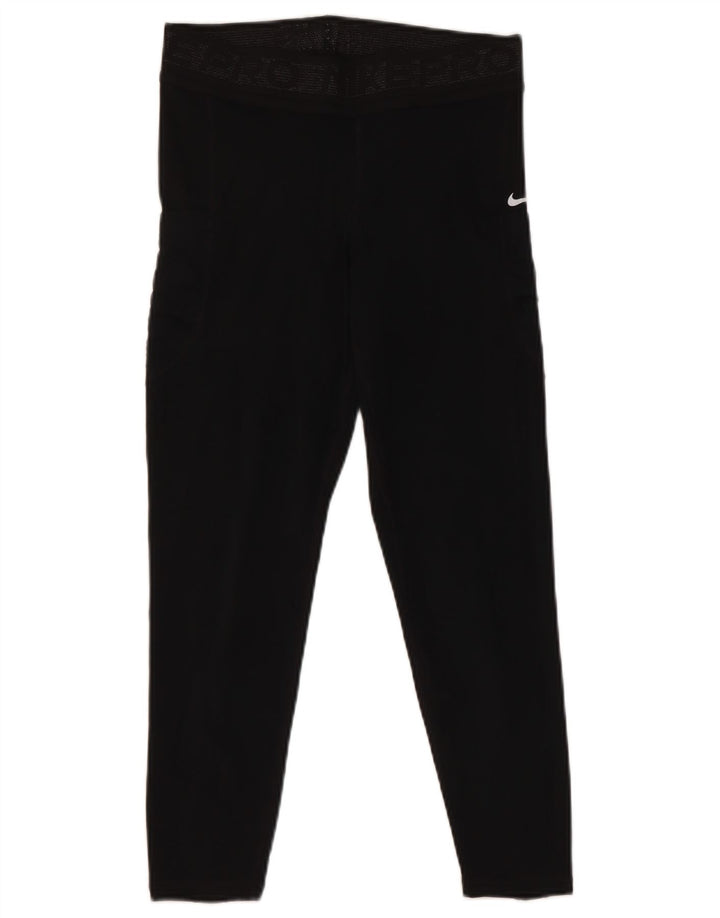 Leggings Nike Femininas UK 12 Médio Poliéster Preto