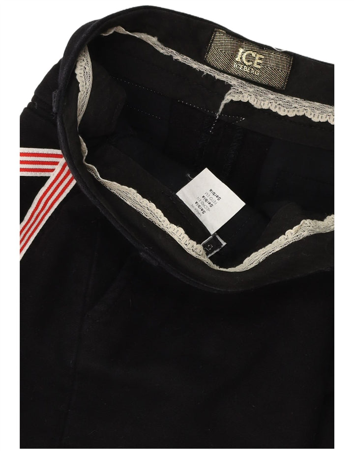 Shorts Chino Feminino Iceberg W30 Médio Algodão Preto