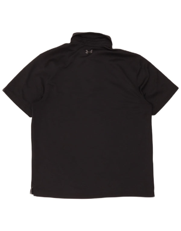 Camisa polo masculina Under Armour grande poliéster preto