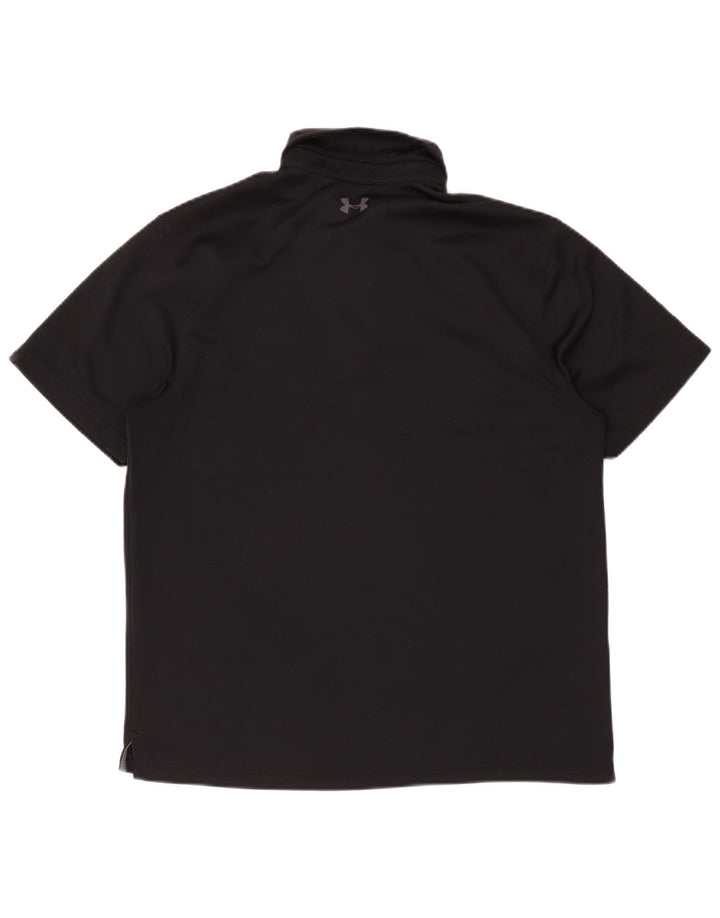 Camisa polo masculina Under Armour grande poliéster preto