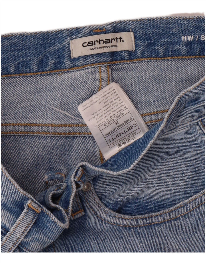Calça jeans feminina CARHARTT W26 L26 azul algodão