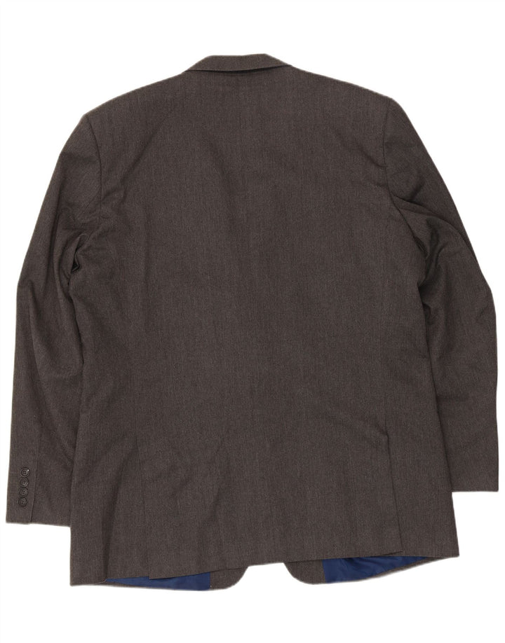 Jaqueta blazer masculina MARKS & SPENCER com 2 botões de ajuste regular Reino Unido 46 XL cinza
