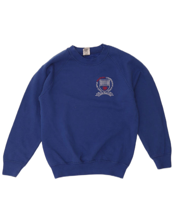 Suéter gráfico Russell Athletic Boys 11-12 anos 2XL algodão azul