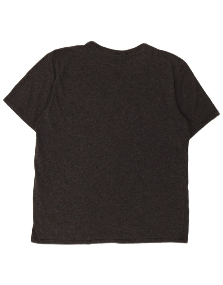 Camiseta masculina NIKE com corte atlético grande algodão cinza