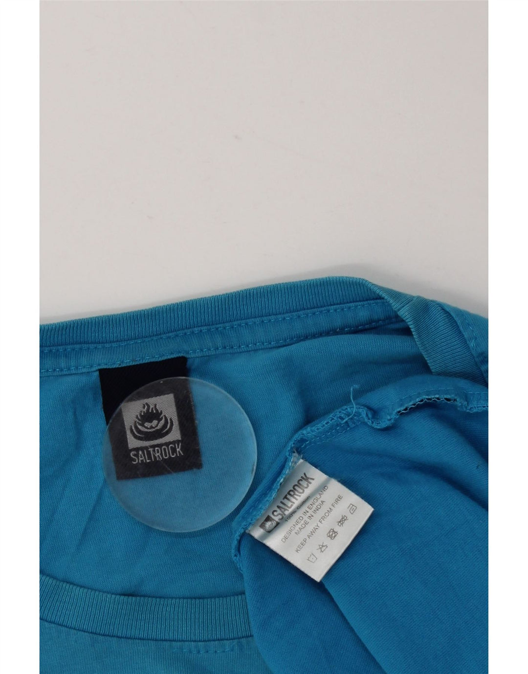Camiseta masculina gráfica Saltrock Top grande algodão azul