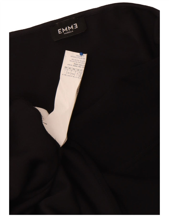 Blusa feminina EMME Marella UK 14 grande poliéster preto
