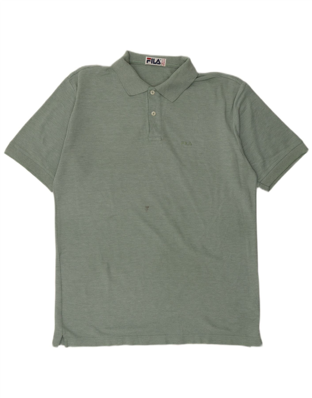 Camisa polo masculina FILA IT 52 grande algodão verde