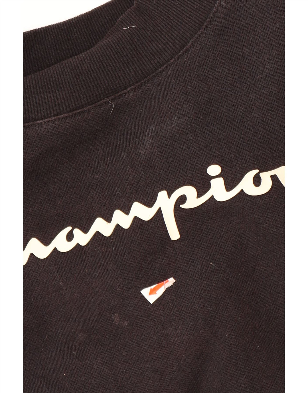 Suéter gráfico feminino CHAMPION 11-12 anos grande algodão preto