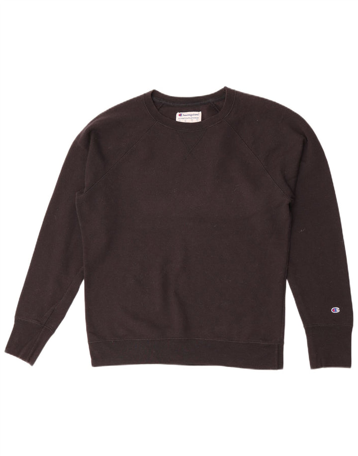 Champion moletom masculino jumper médio preto poliamida