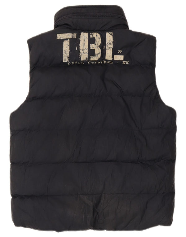 Colete acolchoado com capuz gráfico Timberland Boys 9-10 anos azul marinho poliéster