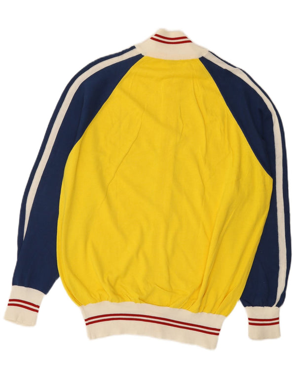 Sutor Mantellassi Suéter cardigã masculino de algodão colorblock amarelo médio