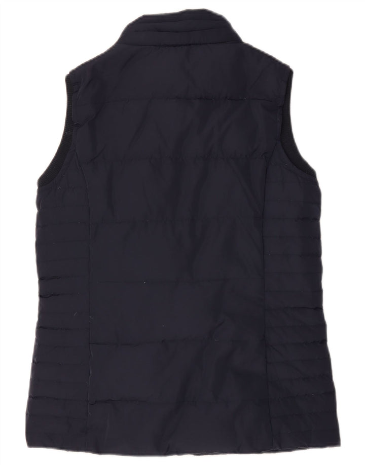 Crew Clothing Womens Oversized acolchoado Gilet UK 10 pequeno azul marinho poliéster