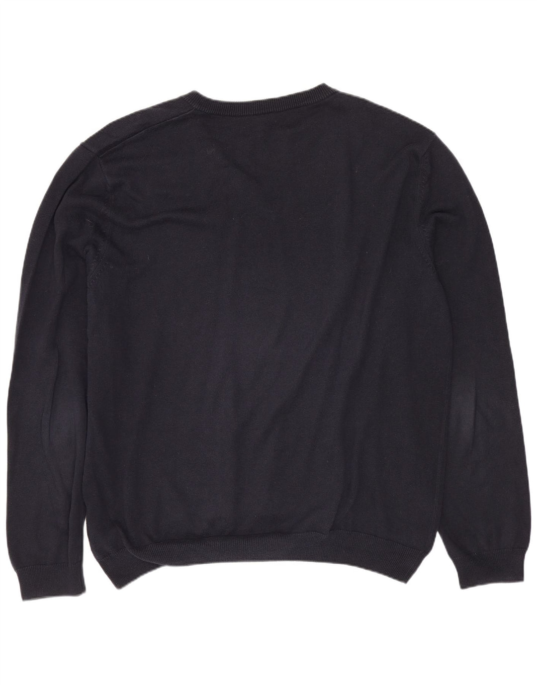 Suéter masculino HUGO BOSS com decote em V XL azul marinho algodão