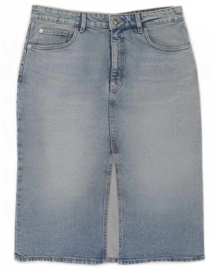 Saia jeans feminina Zara grande W30 azul