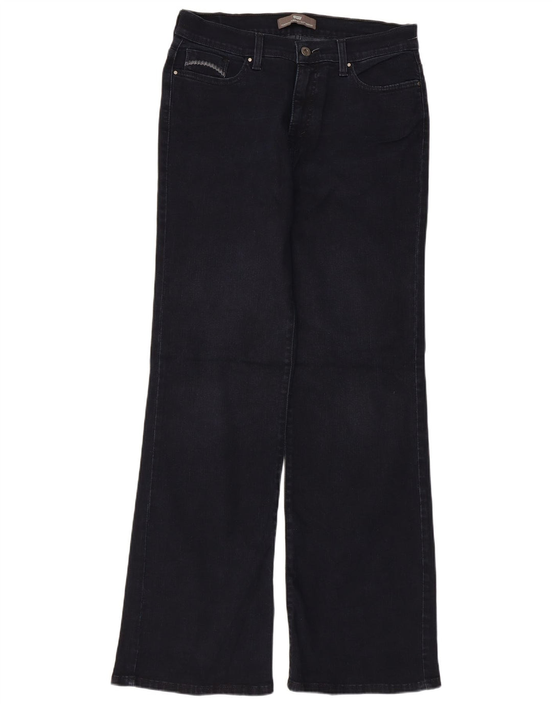 Calça jeans feminina Levi's 512 Perfectly Slimming Bootcut W32 L32 azul marinho algodão