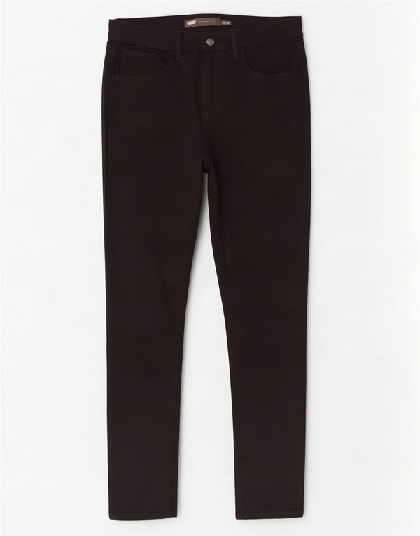 Jeans skinny de cintura alta feminino Levi's W30 L30 algodão preto