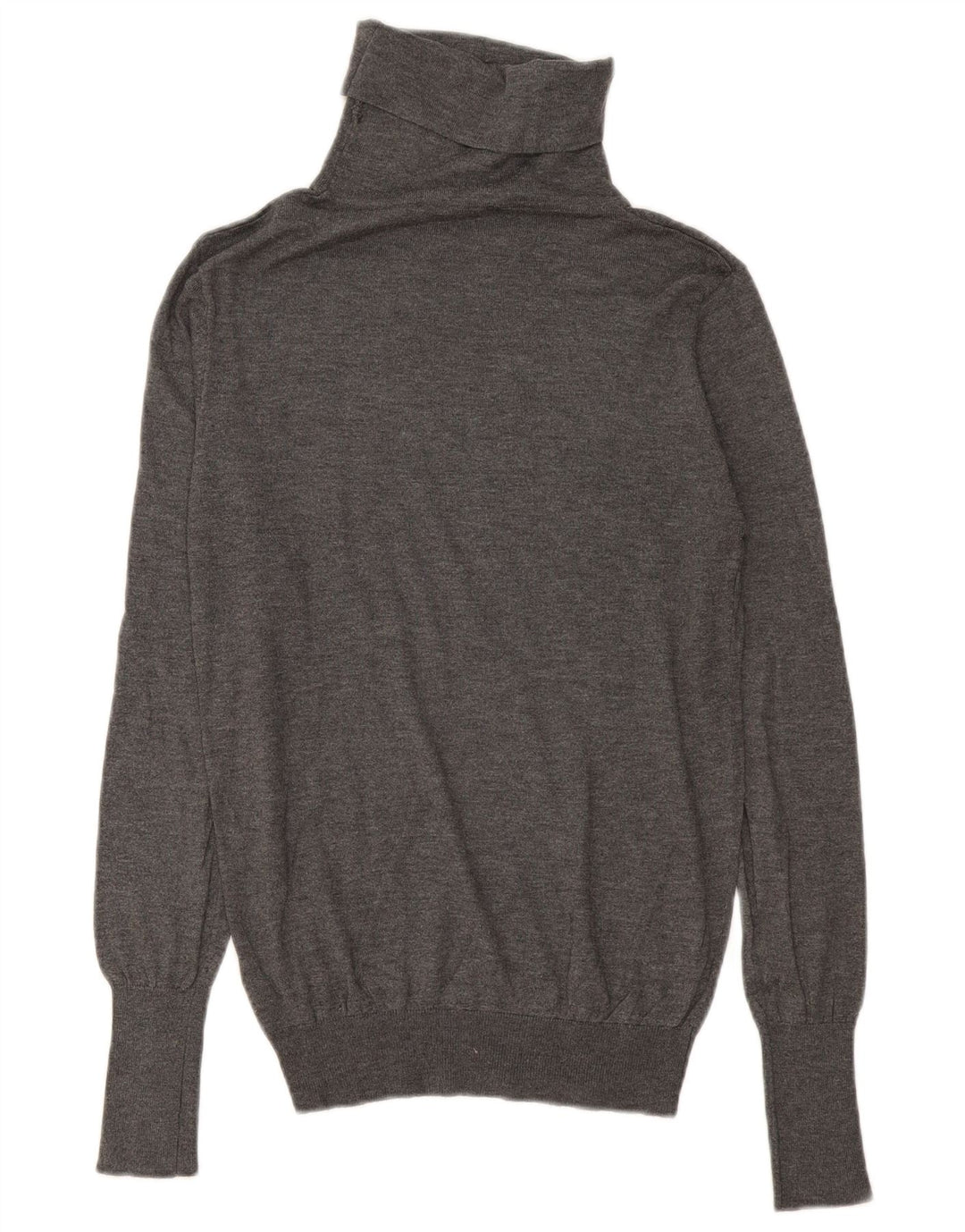 Suéter feminino Zara com gola redonda Reino Unido 14 cinza médio modal