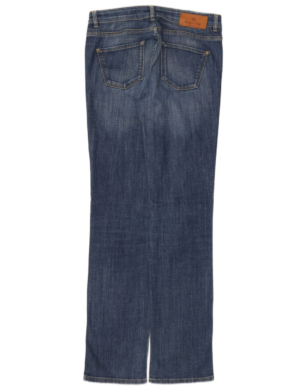 Jeans retos femininos Massimo Dutti EU 40 médio W30 L32 azul