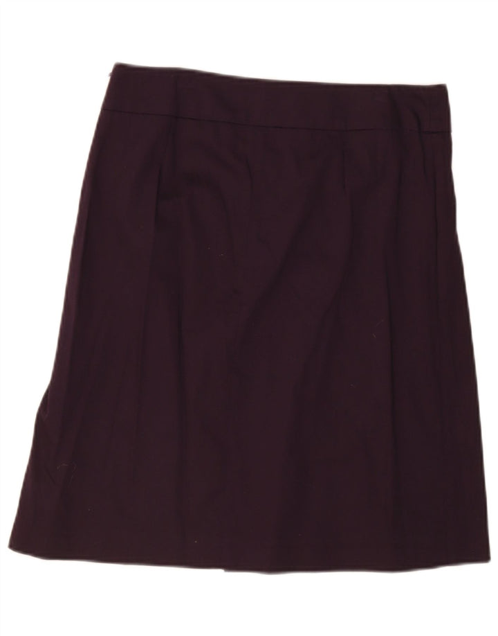 Saia midi feminina Zara médio W32 roxo