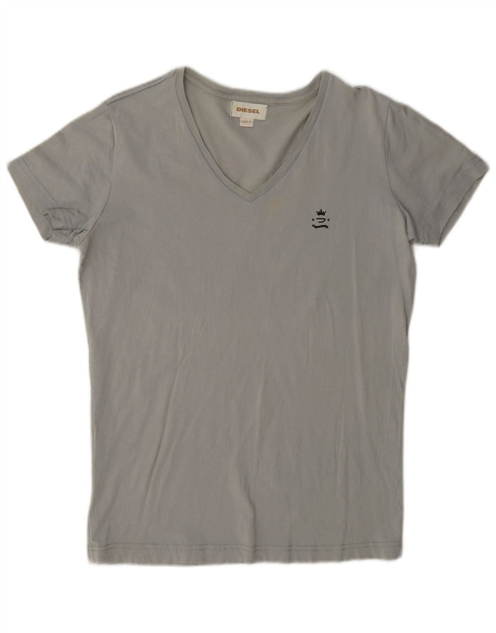 Camiseta masculina Diesel Top pequeno algodão cinza