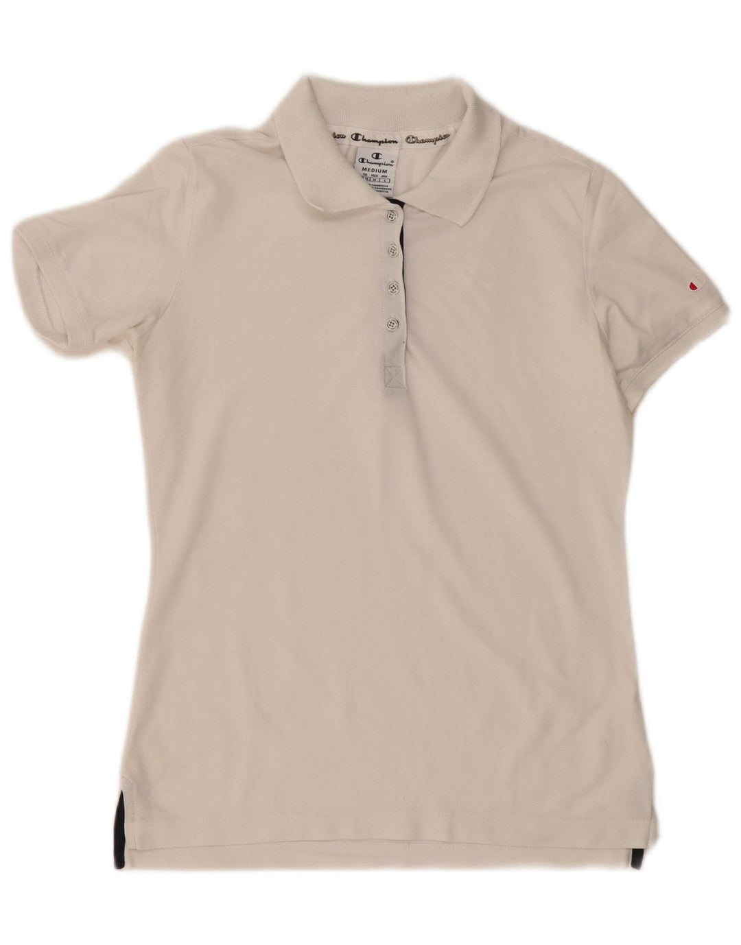Camisa polo feminina Champion UK 12 médio branco