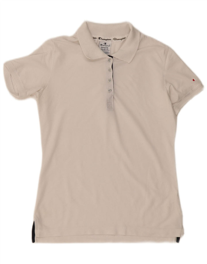 Camisa polo feminina Champion UK 12 médio branco