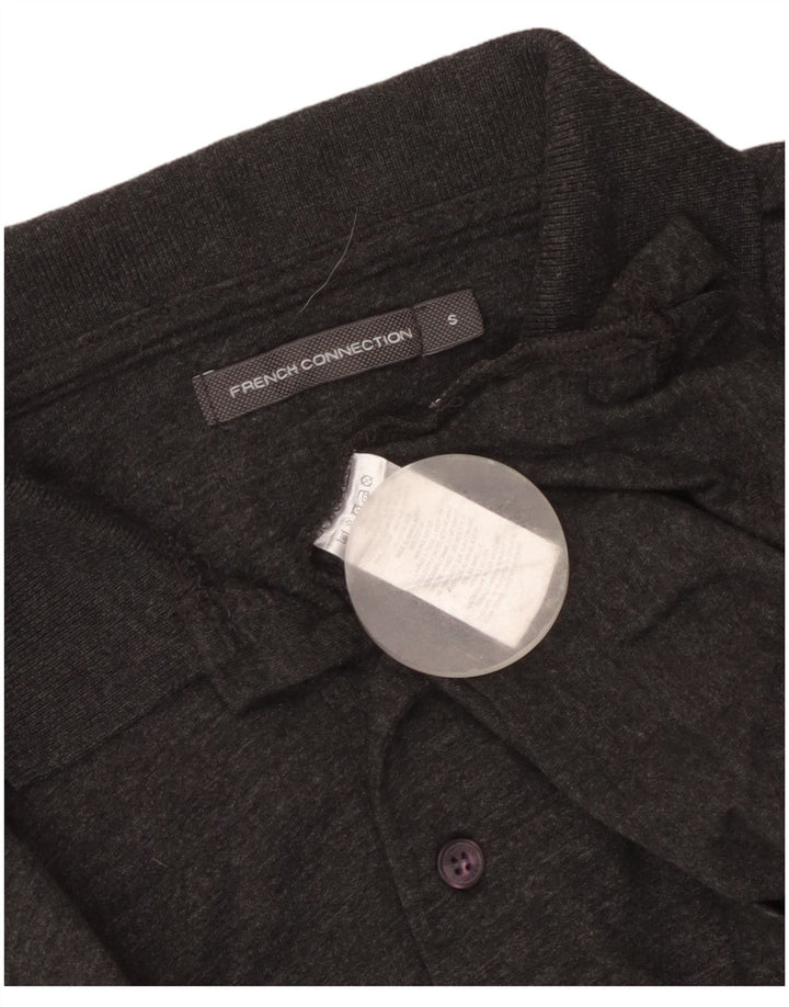 Camisa polo masculina French Connection algodão cinza pequeno