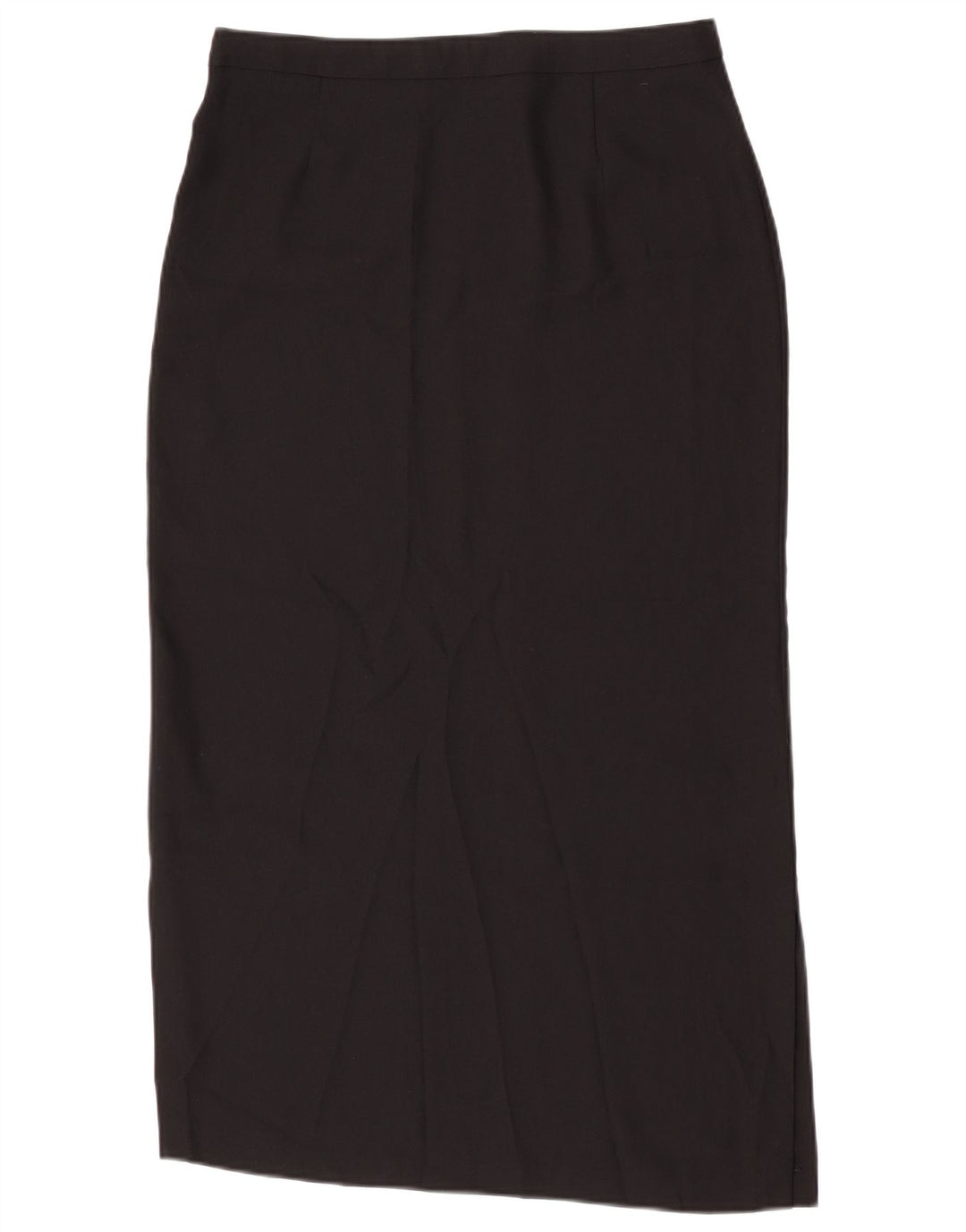 Saia Midi Feminina Vintage W30 Média Preta