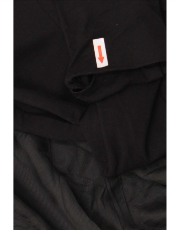 Jaqueta blazer feminina Zara com 1 botão Reino Unido 10 pequena viscose preta