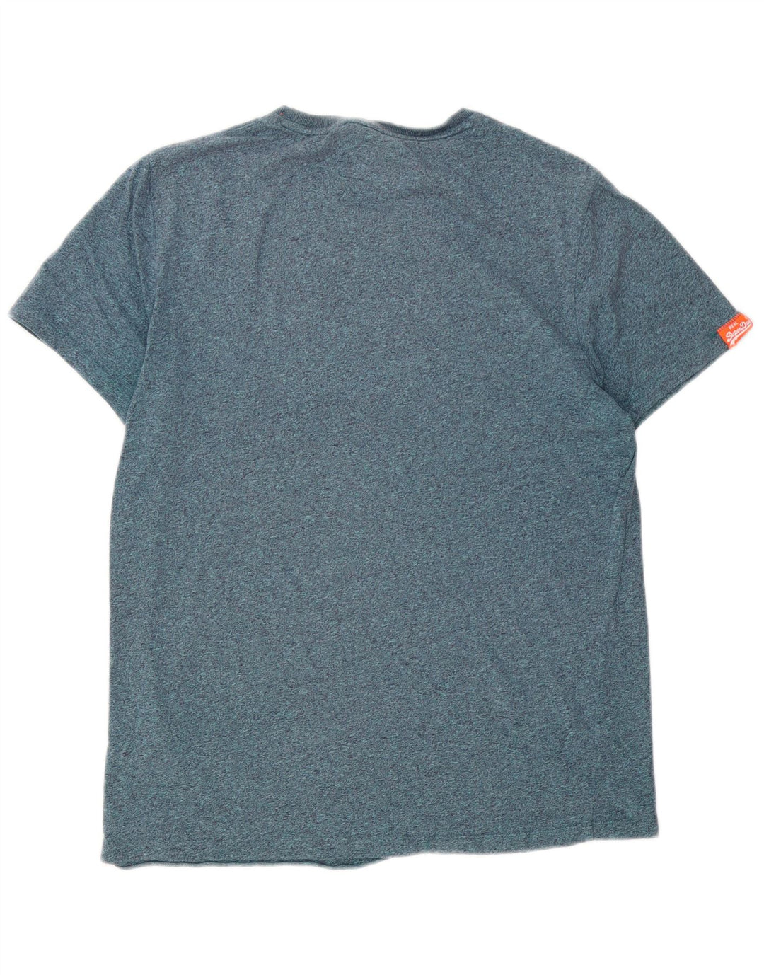 Camiseta masculina Superdry Top grande azul manchado