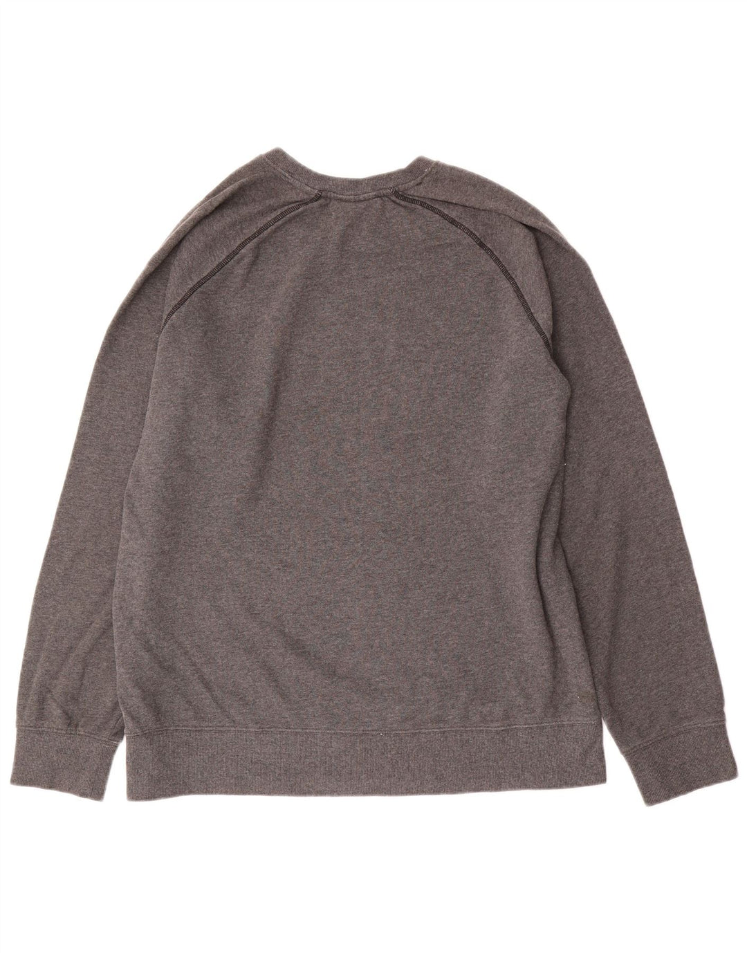 Reebok Mens Graphic Moletom Jumper Grande Algodão Cinza