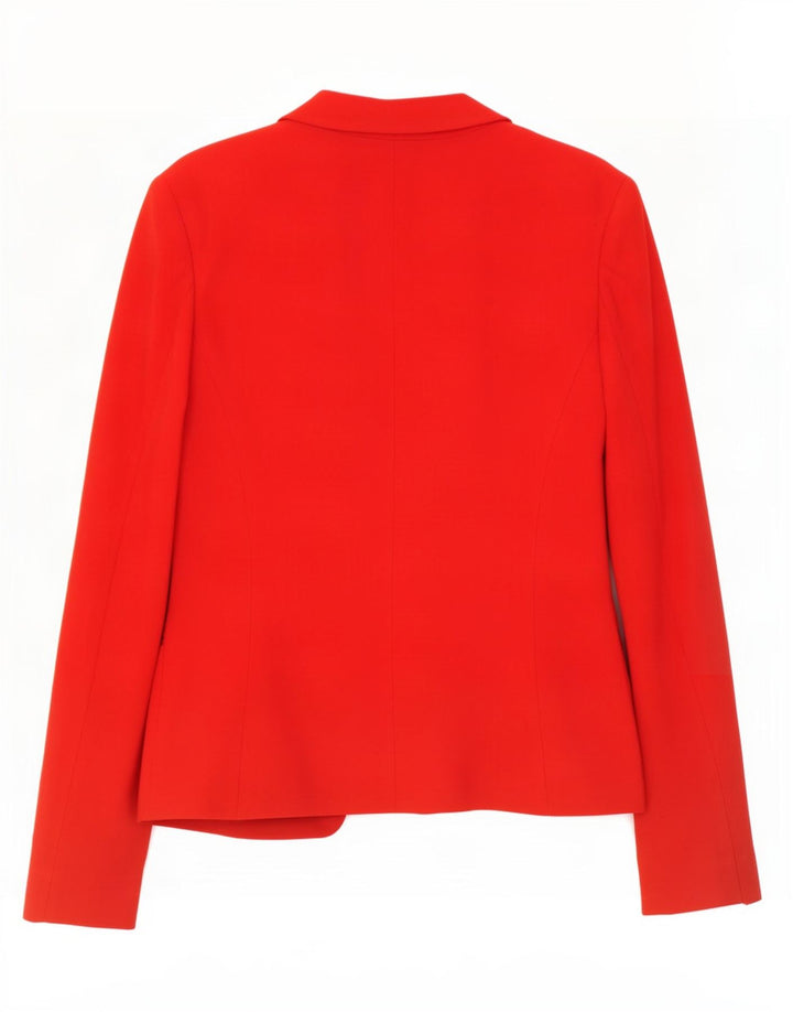 Jaqueta blazer feminina Paola Antonini com 1 botão IT 44 acetato vermelho médio