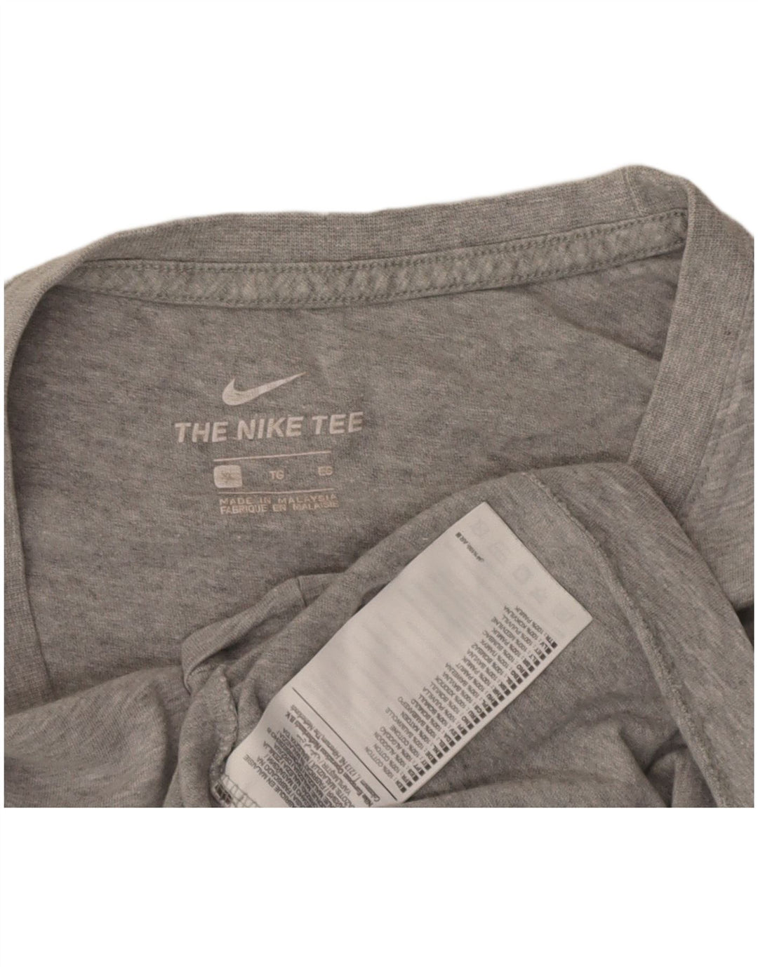 Camiseta feminina NIKE UK 18 XL cinza algodão