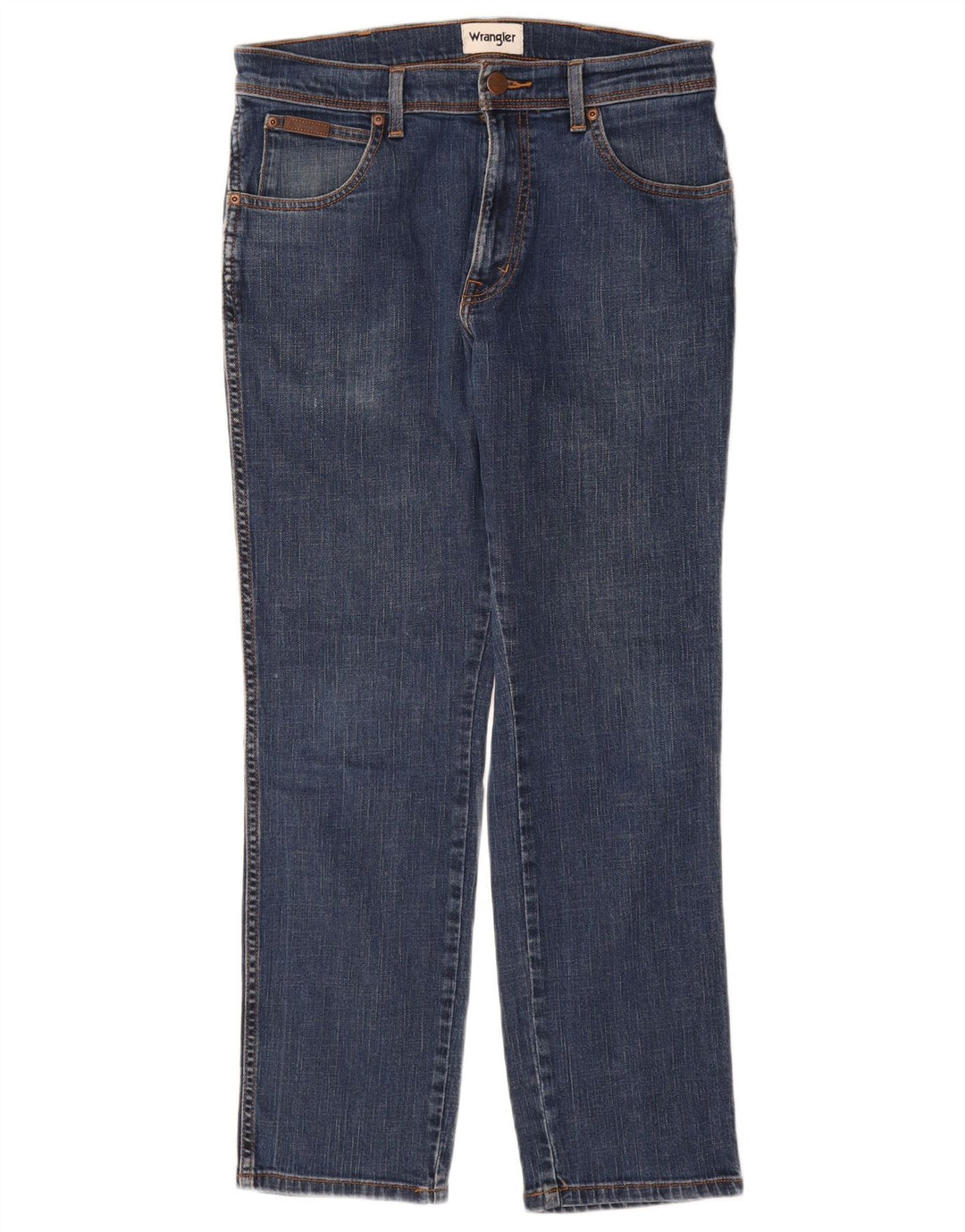 Wrangler Feminino Texas Slim Jeans W33 L30 Azul Algodão