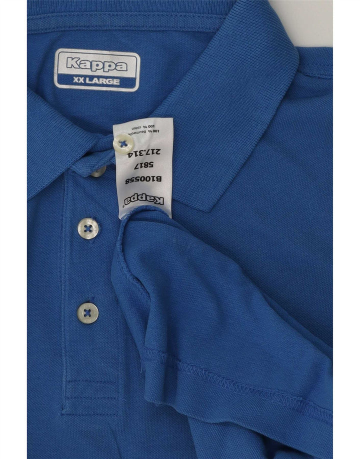 Camisa polo masculina Kappa 2XL algodão azul