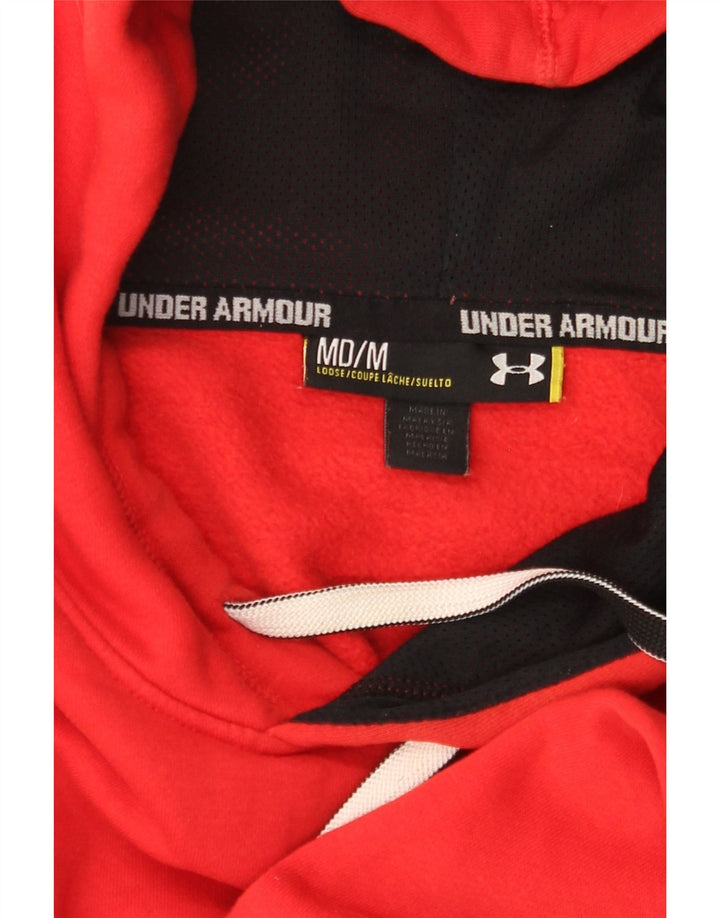 UNDER ARMOUR Mens moletom com capuz médio vermelho