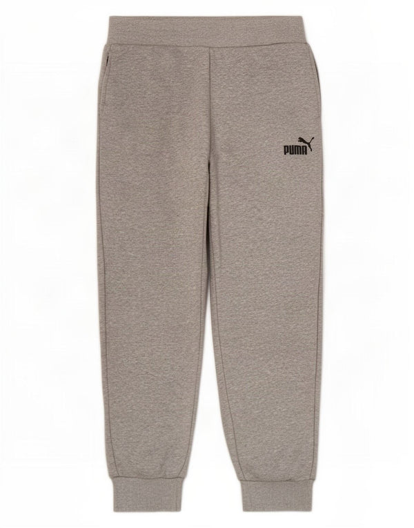Calça de treino masculina Puma Joggers pequeno algodão manchado cinza