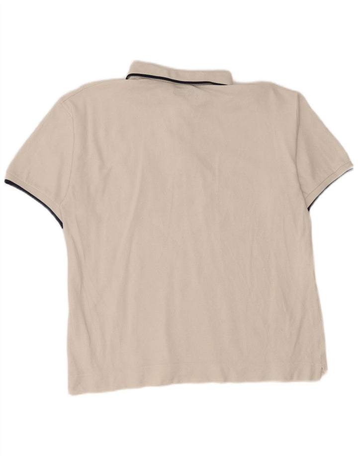 Camisa polo masculina SUPERGA branca média