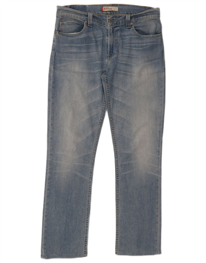 Calça Jeans Levis 511 Slim Masculina W36 L32 Azul Algodão