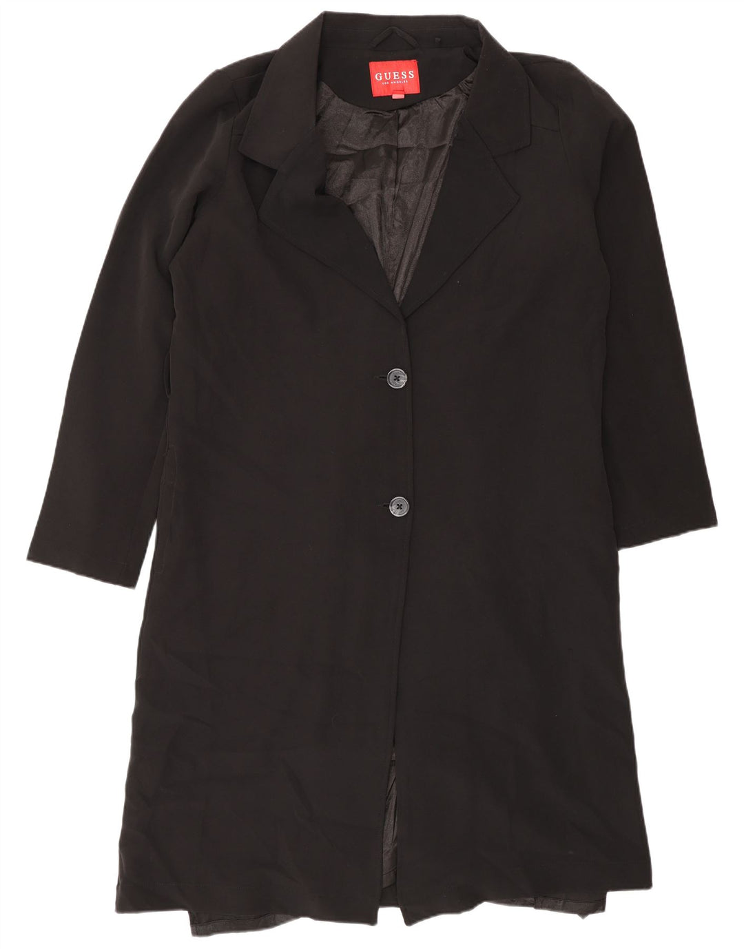 Sobretudo feminino Guess UK 18 XL preto poliéster