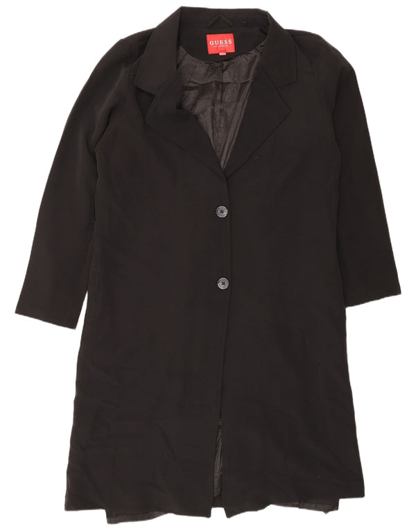 Sobretudo feminino Guess UK 18 XL preto poliéster