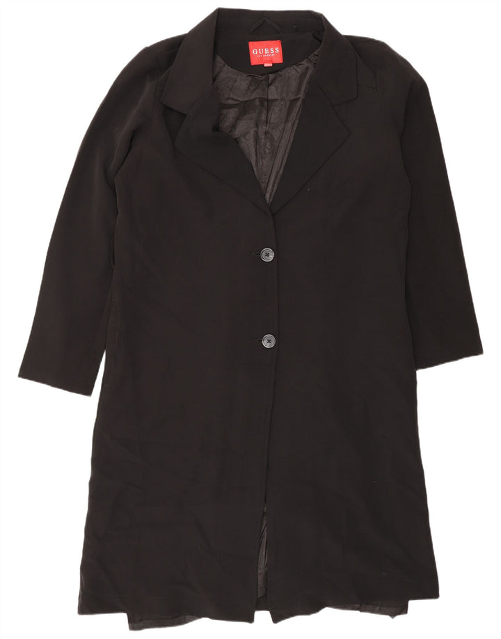 Sobretudo feminino Guess UK 18 XL preto poliéster
