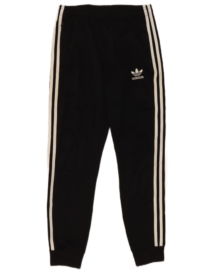 Adidas meninos calças de treino joggers 11-12 anos preto poliéster