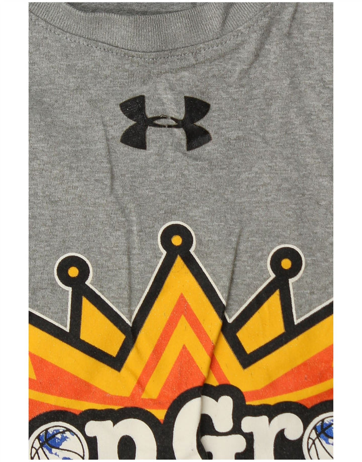 Camiseta gráfica masculina Under Armour grande cinza