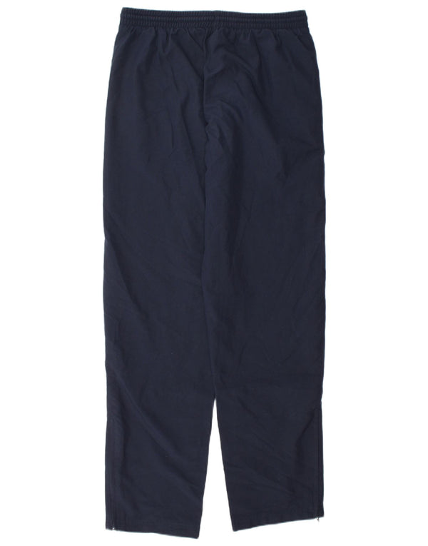 ADIDAS Womens Long Tracksuit Trousers UK 12 Medium  Navy Blue Polyester