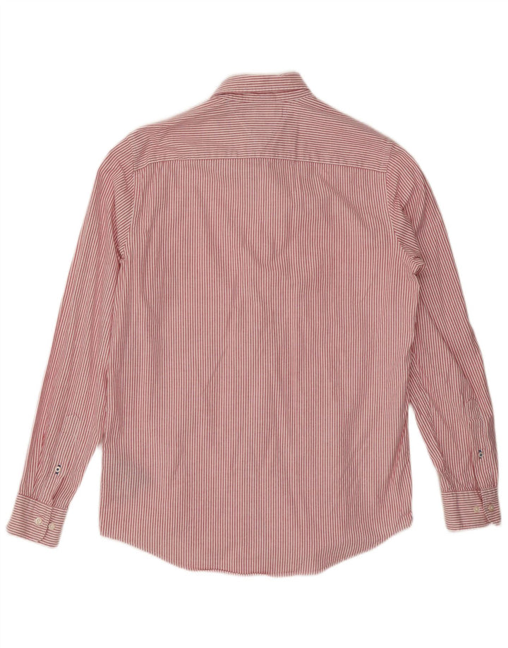 Camisa masculina Tommy Hilfiger Slim Fit grande listra vermelha