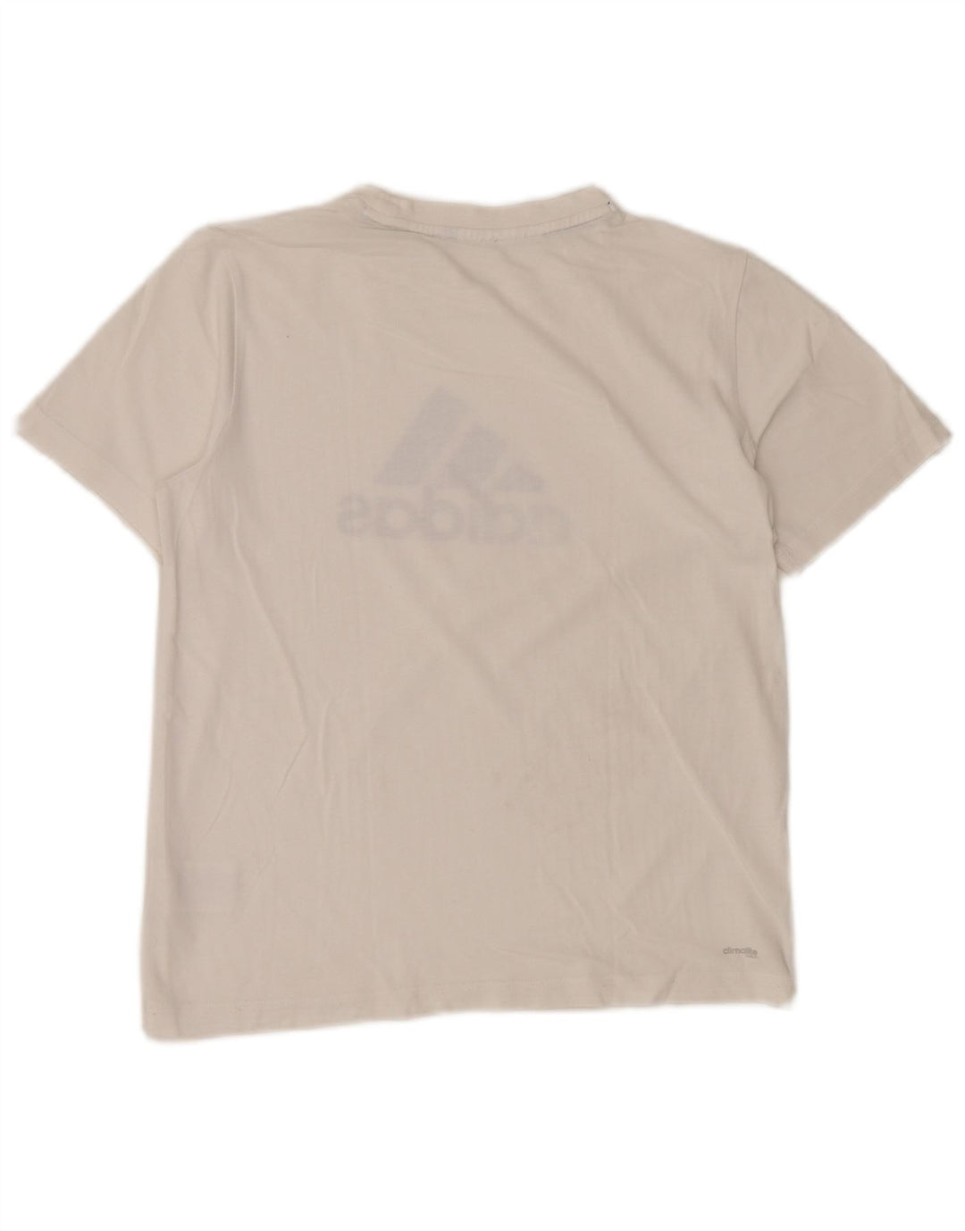 Adidas Mens Graphic T-Shirt Top Pequeno Algodão Branco Esportivo