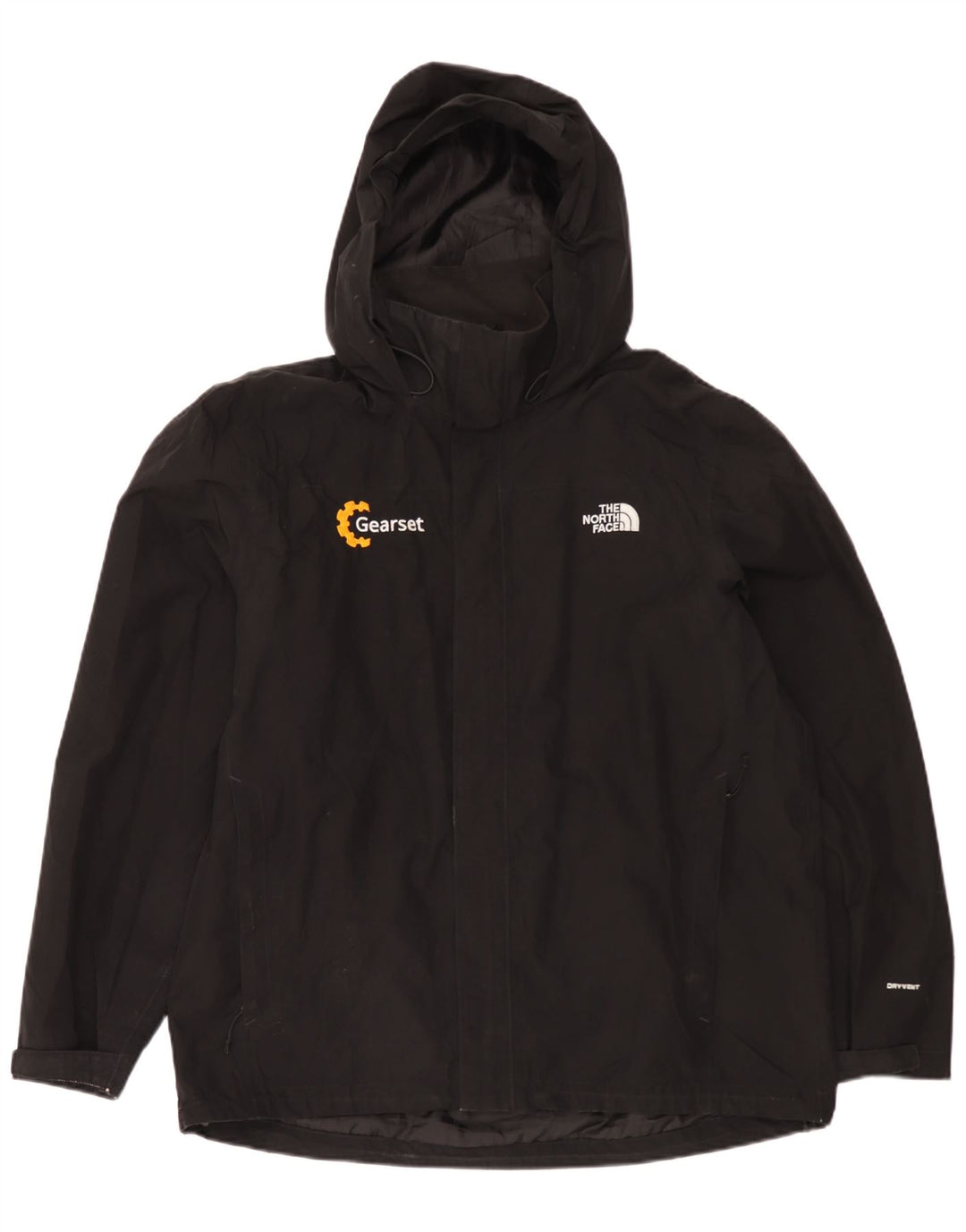 Jaqueta de chuva masculina com capuz The North Face UK 42 XL poliéster preto